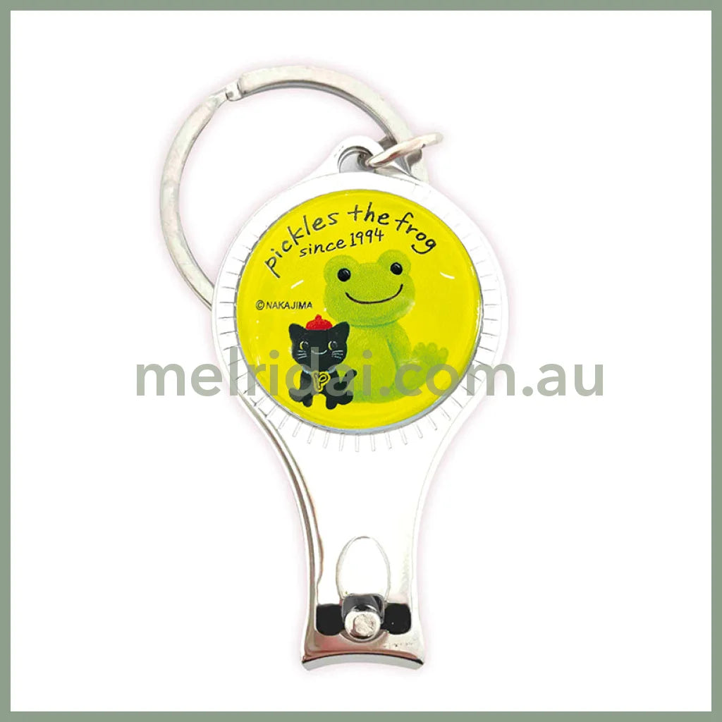 Pickles the Frog | Nail Clippers Friends 60×32×10mm (Puffy Green Yellow)