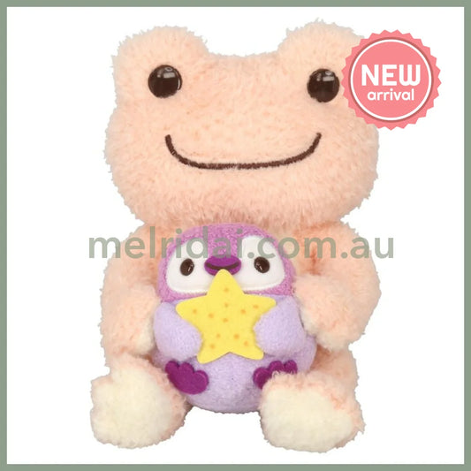 Pickles the Frog | Plush Doll Toy H15×W11×D13cm (Sea Friends Penguin)