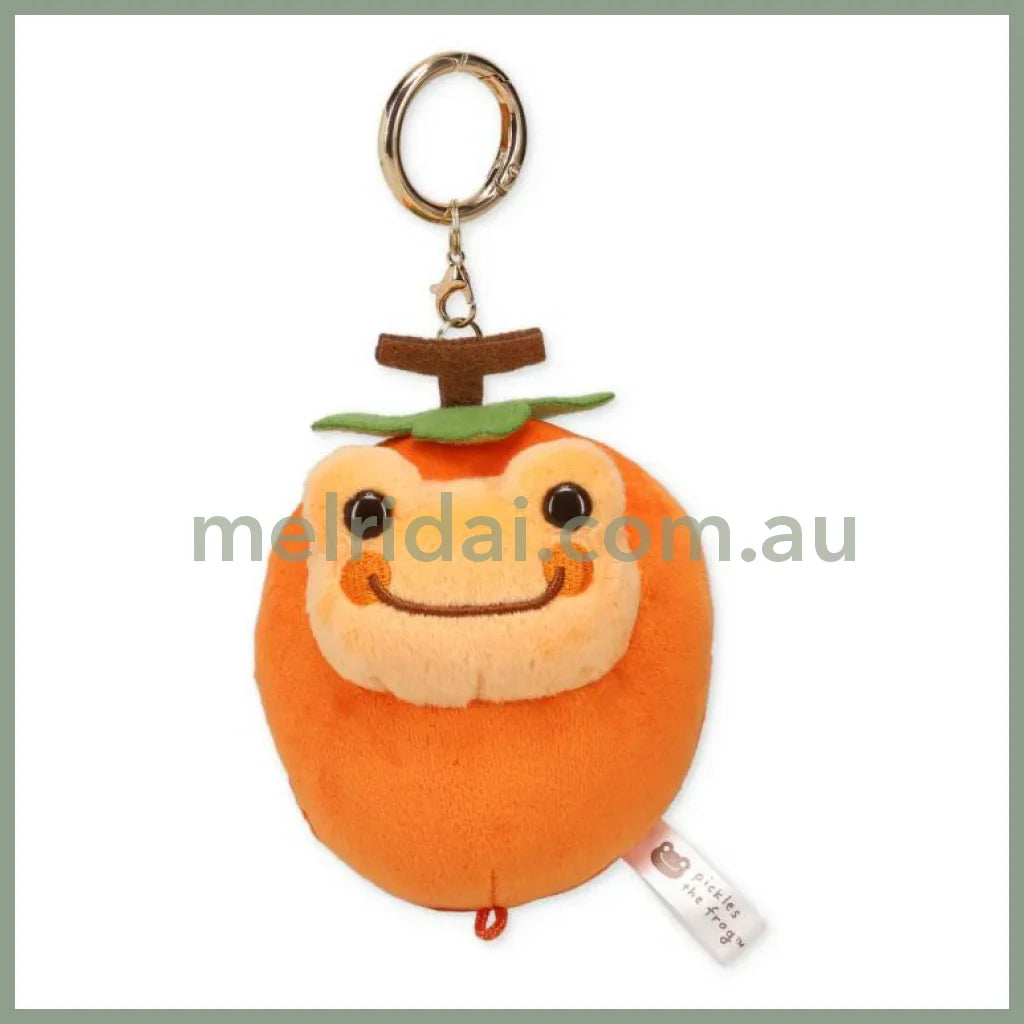 Pickles the Frog | Plush Keychain Bag Charm Plush Keychain 110×75×65mm (Persimmon)