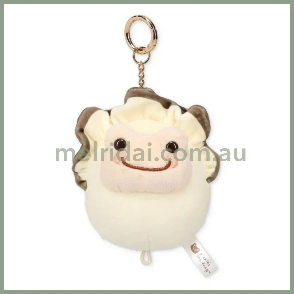 Pickles the Frog | Plush Keychain Bag Charm Plush Keychain 115×95×65mm (Oyster)