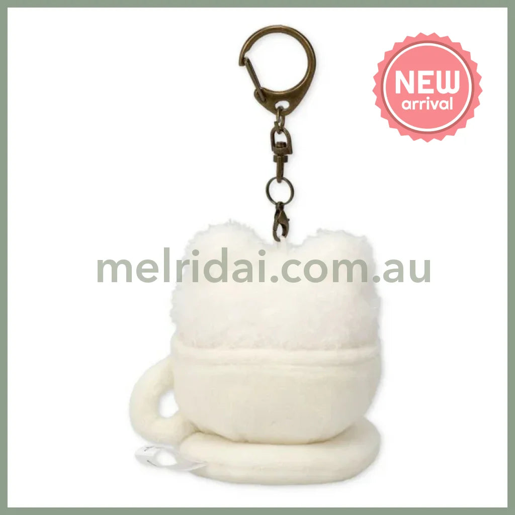 Pickles the Frog | Plush Keychain Bag Charm 75×80×70mm (Always Coffee Latte Art)