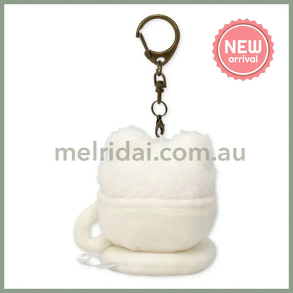 Pickles the Frog | Plush Keychain Bag Charm 75×80×70mm (Always Coffee Latte Art)