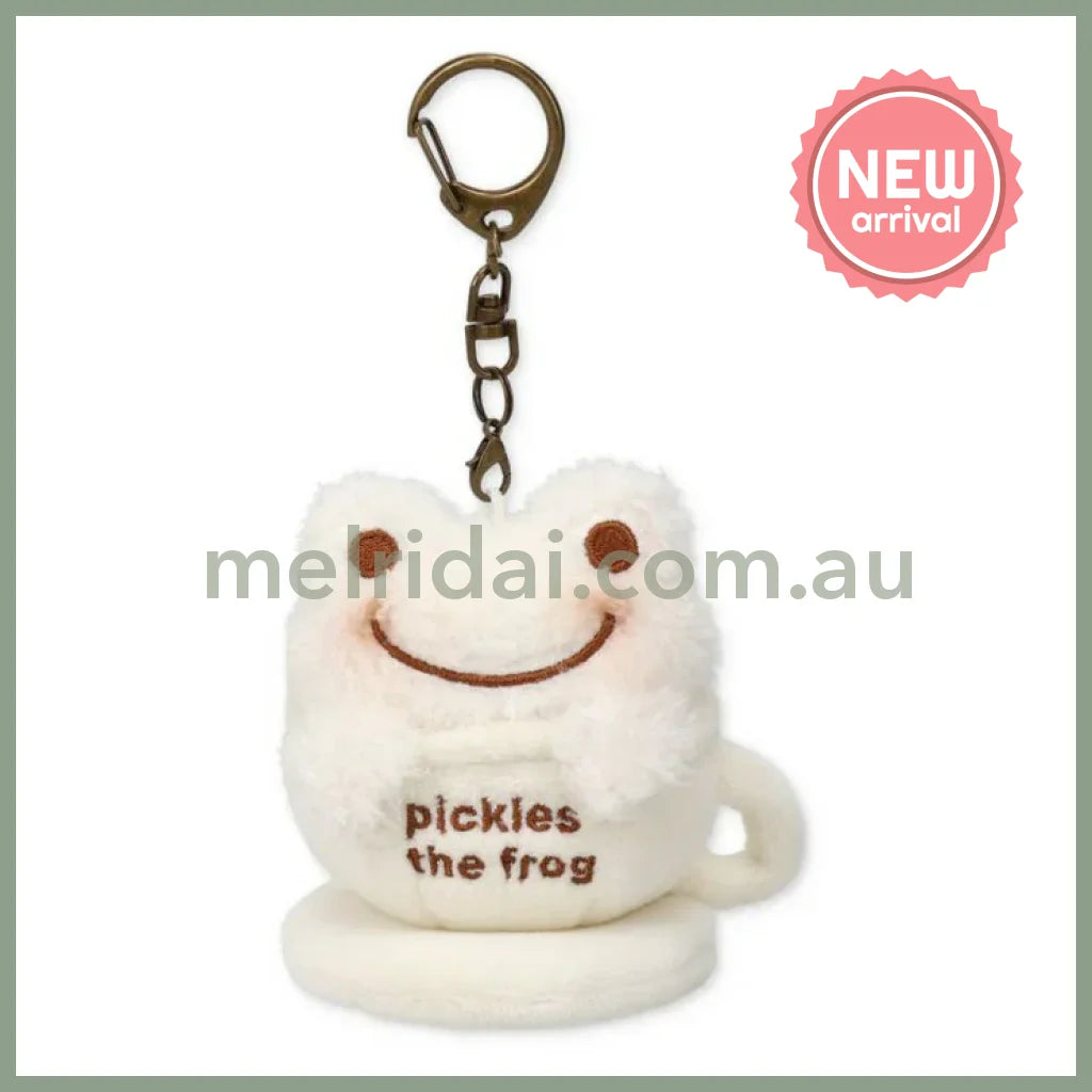 Pickles the Frog | Plush Keychain Bag Charm 75×80×70mm (Always Coffee Latte Art)