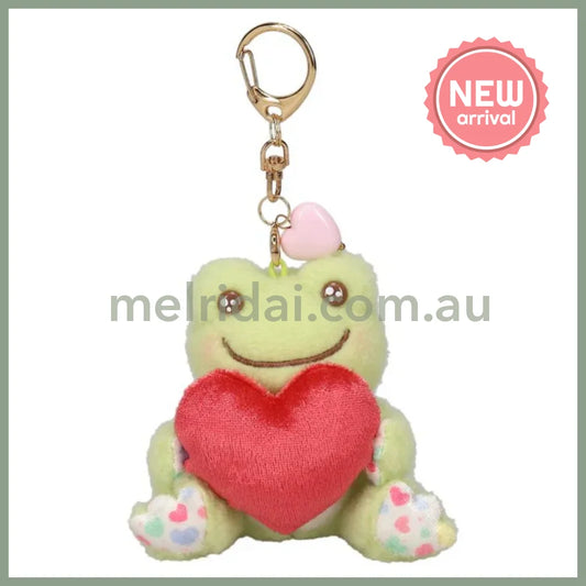 Pickles the Frog | Plush Keychain Bag Charm 90×80×60mm (Smile Heart)