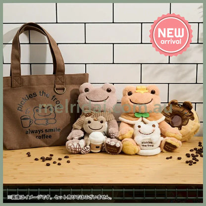 Pickles the Frog | Plush Keychain Bag Charm 90×85×60mm (Always Coffee Togo)