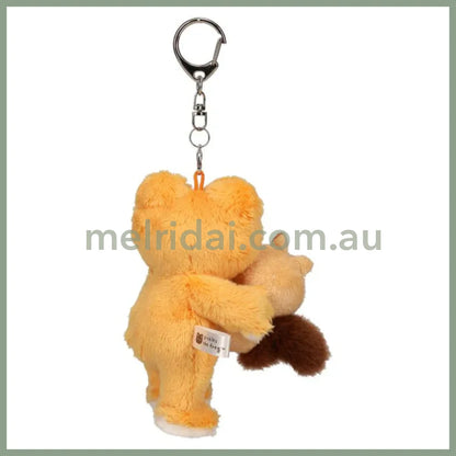 Pickles the Frog | Plush Keychain Bag Charm Mascot Holder with Almond Orange 125×80×60mm