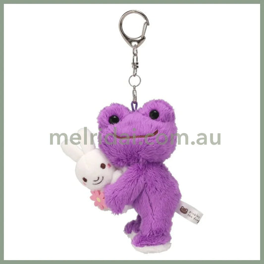 Pickles the Frog | Plush Keychain Mascot Holder H12.5×W8×D6cm (Rabbit Wakaba Green)