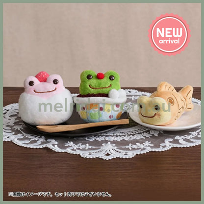 Pickles the Frog | Plush Keychain Mascot Holder H7×W5×D9.5cm (Retro Cafe Matcha Anmitsu)