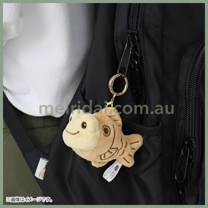 Pickles the Frog | Plush Keychain Mascot Holder H7×W5×D9.5cm (Retro Cafe Taiyaki)