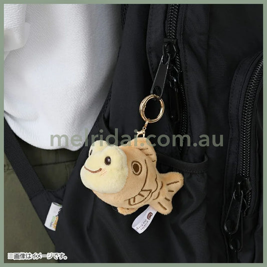 Pickles the Frog | Plush Keychain Mascot Holder H7×W5×D9.5cm (Retro Cafe Taiyaki)