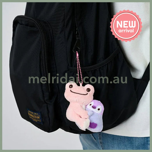 Pickles the Frog | Plush Keychain Mascot Holder H9×W10×D9cm (Sea Friends Penguin)