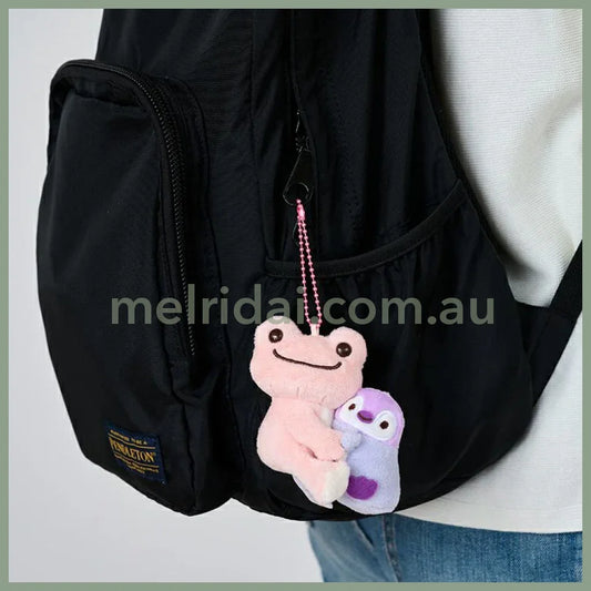 Pickles the Frog | Plush Keychain Mascot Holder H9×W10×D9cm (Sea Friends Penguin)