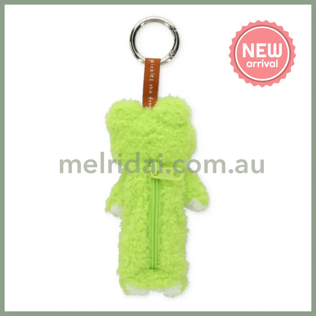 Pickles the Frog | Plush Lip Case Mini Case Plush Keychain Bag Charm 120×70×40mm