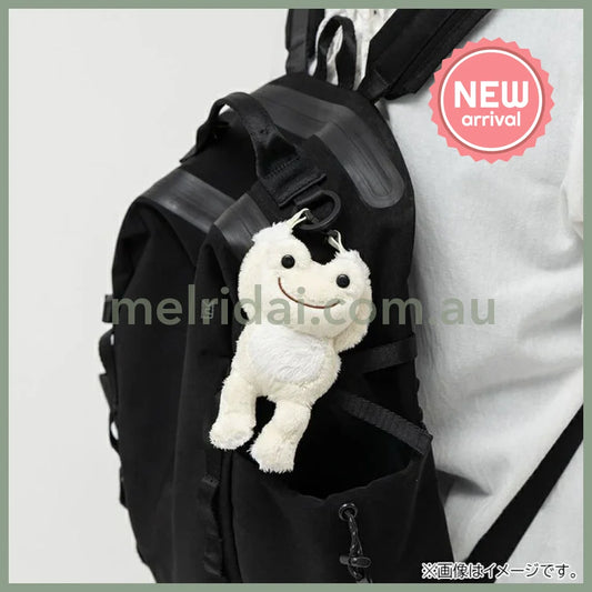Pickles the Frog | Plush Pouch Hanging Pouch Basic 180×90×45mm (White)