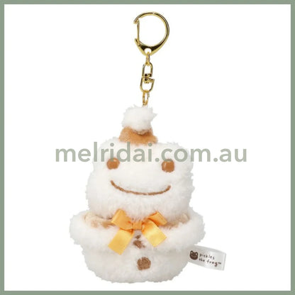 Pickles the Frog | Snowman Mascot Holder Bag Charm Keychain 120x70x50mm