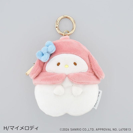 SANRIO | My Melody Flowering pukumaru Pouch Keychain 83x140x60mm