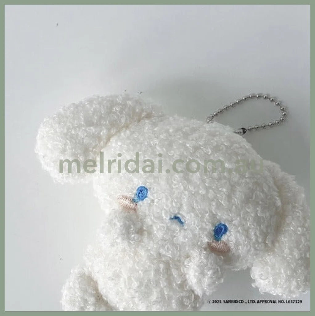 PLUS x SANRIO | Cinnamoroll Mascot Holder Plush Keychain with Badge (Free Size)
