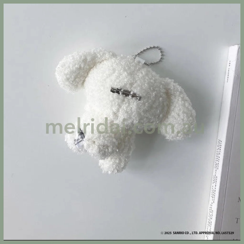 PLUS x SANRIO | Cinnamoroll Mascot Holder Plush Keychain with Badge (Free Size)