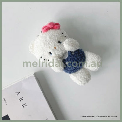 PLUS x SANRIO | Hello Kitty Mascot Holder Plush Keychain with Badge (Free Size)