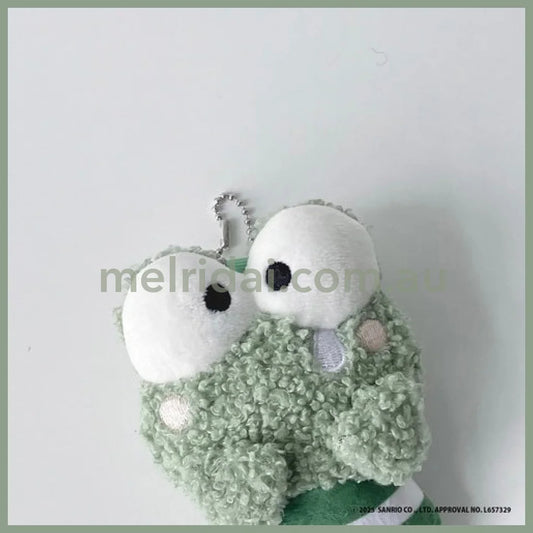 PLUS x SANRIO | KeroKeroKeroppi Mascot Holder Plush Keychain with Badge (Free Size)