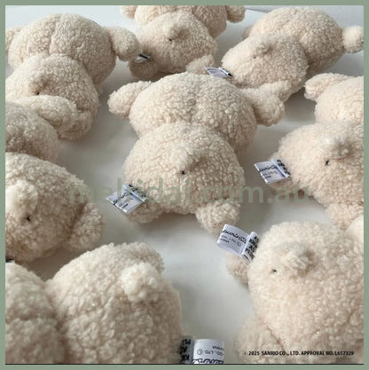 PLUS x SANRIO | Pom Pom Purin Mascot Holder Plush Keychain with Badge (Free Size)