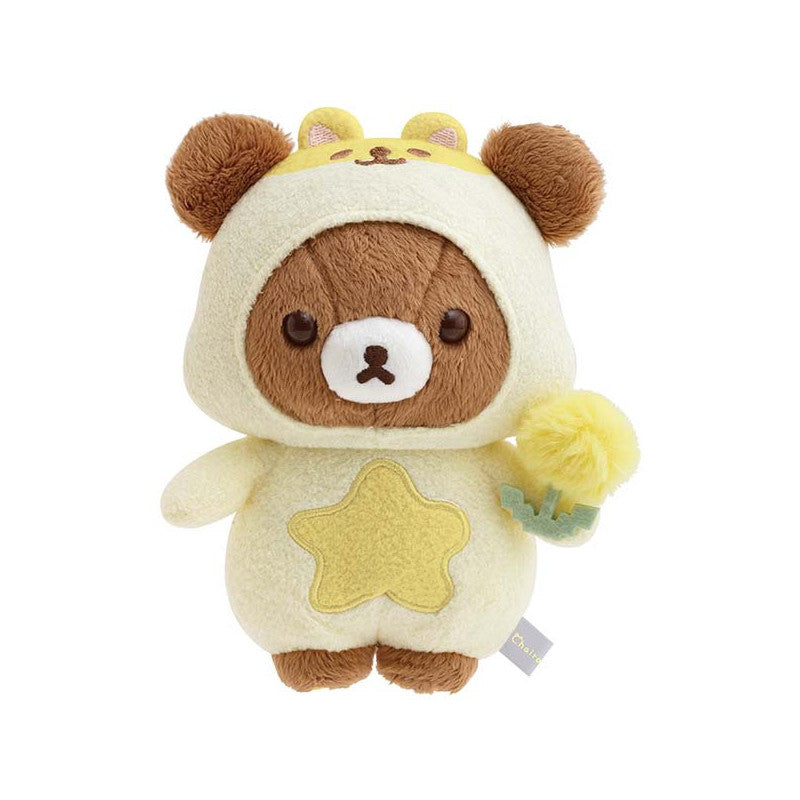San-X | Rilakkuma Chairoikoguma Plush Toy 160 × 135 80 Mm (Dandelions And Twin Hamsters)