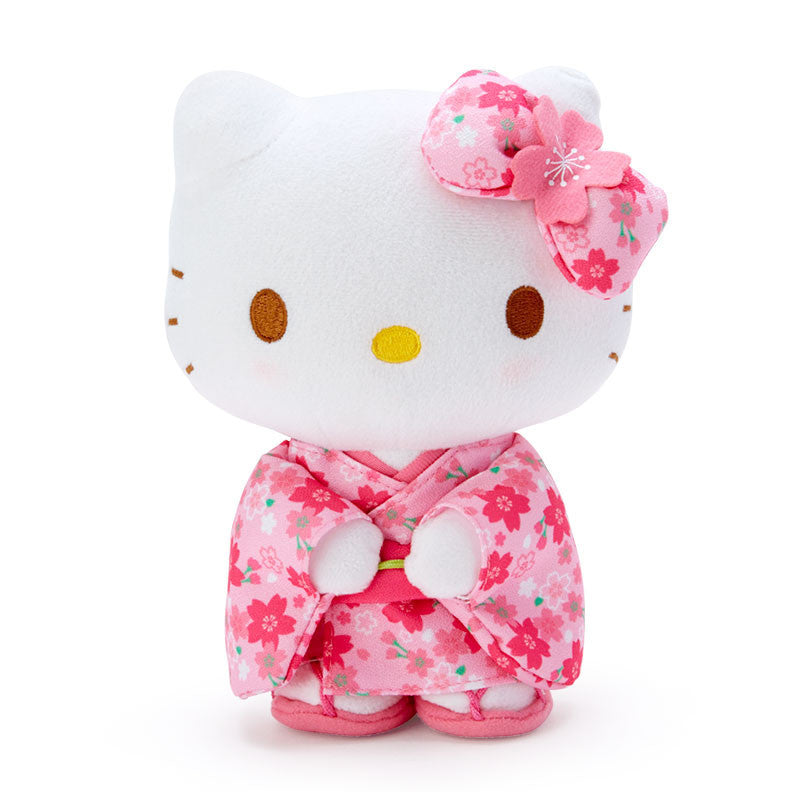 SANRIO | Hello Kitty Plush Toy Plush Doll 140×200×80mm (Sakura Kimono Pink)