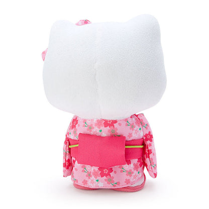SANRIO | Hello Kitty Plush Toy Plush Doll 140×200×80mm (Sakura Kimono Pink)