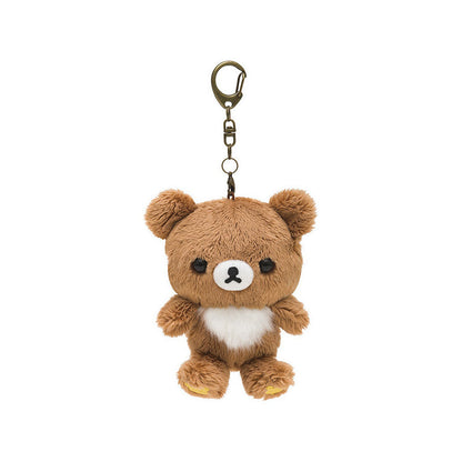 San-X | Rilakkuma Chairoikoguma Keychain Plush Mascot Holder Bag Charm 110 × 90 × 50 mm (Always Together)