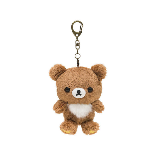 San-X | Rilakkuma Chairoikoguma Keychain Plush Mascot Holder Bag Charm 110 × 90 × 50 mm (Always Together)