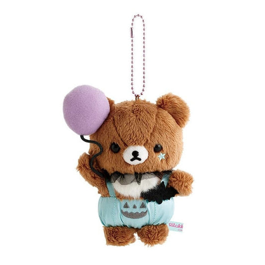 San-X | Rilakkuma Chairoikoguma Hanging Plush Toy Keychain Bag Charm 120×80×55mm (Pastel Halloween Party)