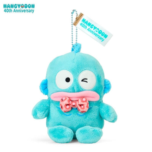 SANRIO | Hangyodon Mascot Holder Plush Keychain 13×8×15cm (40th Anniversary Happy Life)