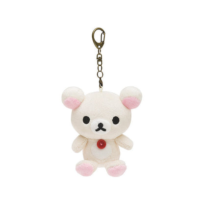 San-X | Rilakkuma Korilakkuma Keychain Plush Mascot Holder Bag Charm 110 × 90 × 50 mm (Always Together)