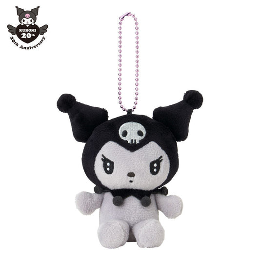 SANRIO | Kuromi Black Mascot Holder Plush Keychain Bag Charm 12cm (20th Collection)
