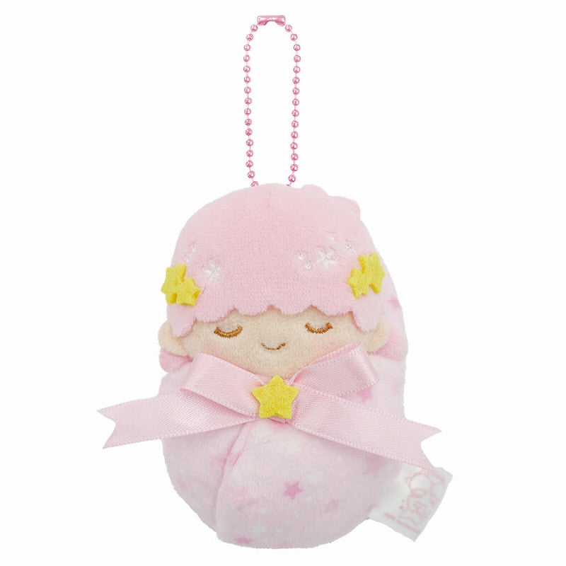 SANRIO | Little Twin Stars Lala Swaddle Plush Keychain Bag Charm 63 x 95 x 45 mm (50th Anniversary)