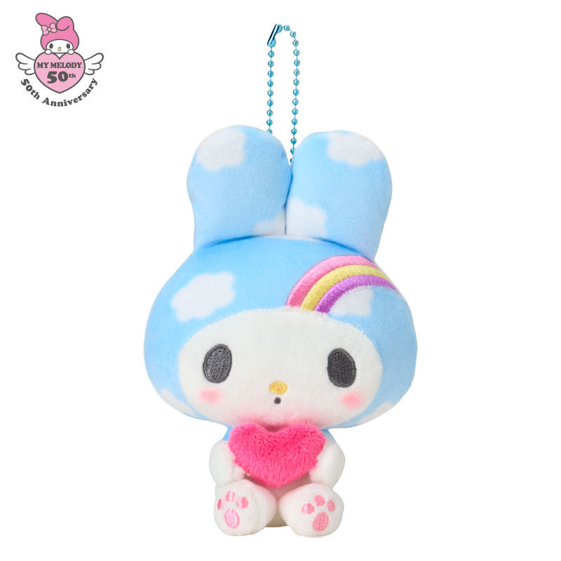 SANRIO | My Melody Girly Pop Heart Mascot Holder 16×6.5×13cm (50th Anniversary Blue)