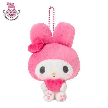 SANRIO | My Melody Girly Pop Heart Mascot Holder 16×6.5×13cm (50th Anniversary Pink)
