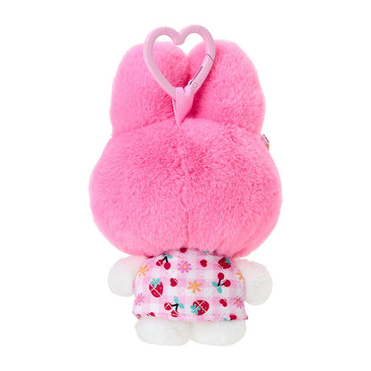 SANRIO | My Melody Mascot Holder Plush Keychain Bag Charm 11.8 x 11.3 x 5.0cm (Minnano Quilt)