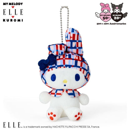 SANRIO x Elle | My Melody Mascot Holder Bag Charm Plush Keychain 103×60×105mm