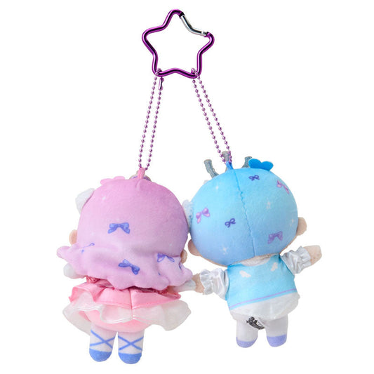 SANRIO x DOLLY MIX | Mascot Holder Plush Keychain Set Little Twin Stars 9 cm × 4 cm × 13.5 cm Each