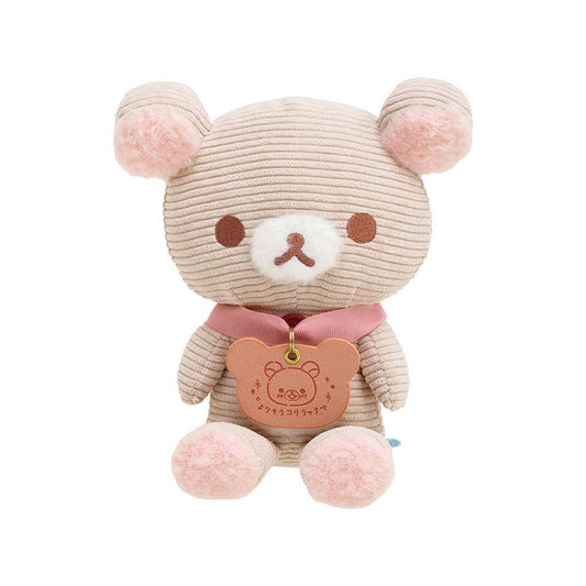 San-X | Rilakkuma Korilakkuma Corduroy Plush Toy 195 × 175 115 Mm (Rilakkuma Close To You)
