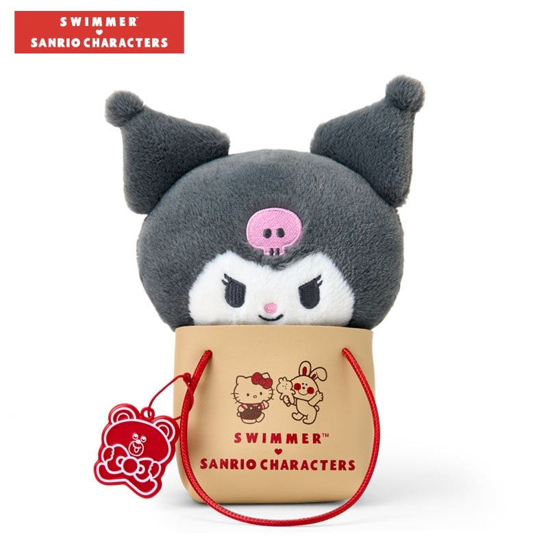 Sanrio x SWIMMER | Plush Toy Plush Doll with Bag (Kuromi)