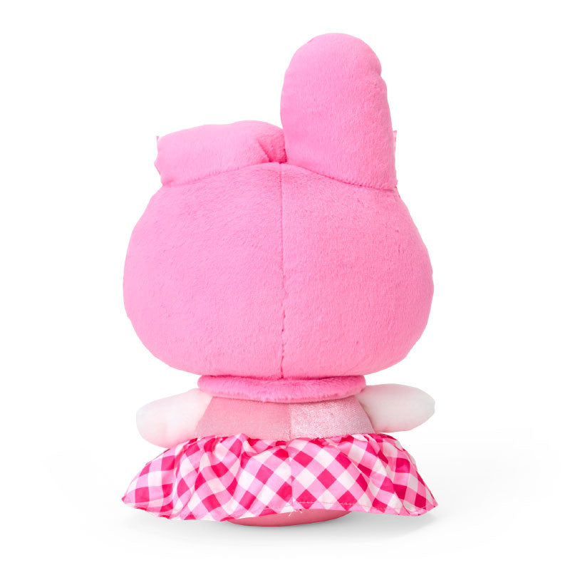 SANRIO | My Melody Plush Toy M W21 x H35 x D17 cm (My Melody 50th Anniversary & Kuromi 20th Anniversary/Black Pink