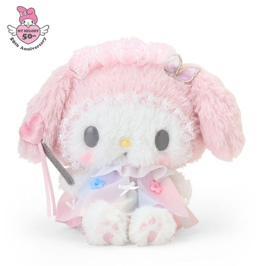 SANRIO | Fairy Plush Toy Plush Doll My Melody Rainbow Ver. W20 x H21 x D11 cm (My Melody 50th Anniversary)