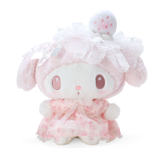 Sanrio | My Melody Plush Doll (White Strawberry Tea Time Series) 28 X 15 27 Cm 日本三丽鸥