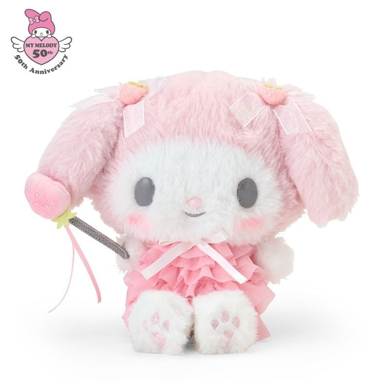 SANRIO | Fairy Plush Toy Plush Doll My Melody Strawberry Ver. W20 x H21 x D11 cm (My Melody 50th Anniversary)