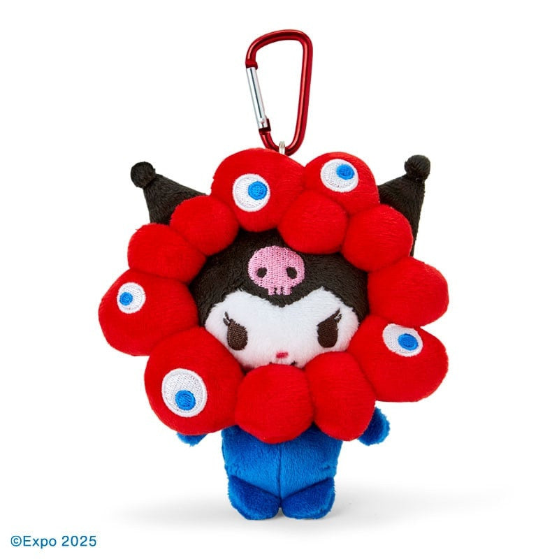 SANRIO | Kuromi Plush Keychain With Carabiner 130×120×70 mm (EXPO2025 Myaku-Myaku)