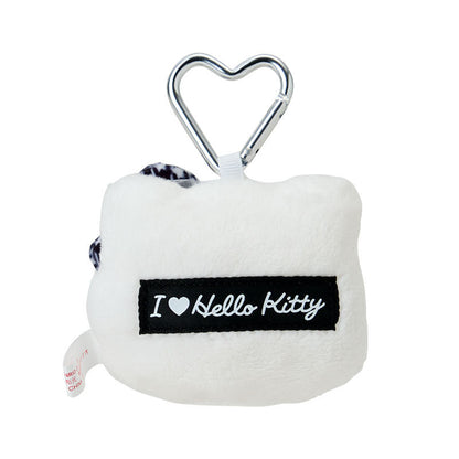 SANRIO | Face-Shaped Mascot Holder Bag Charm Black 8.4 x 8.0 x 5.2cm (I Love Hello Kitty)