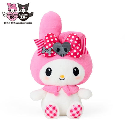 SANRIO | My Melody Plush Toy S W16.5 x H26 x D12 cm (My Melody 50th Anniversary & Kuromi 20th Anniversary/Black Pink