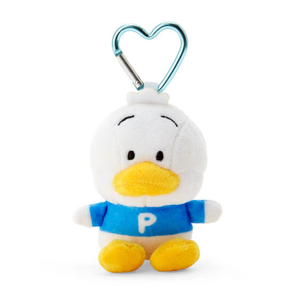 Sanrio｜Pekkle Duck Plush Mascot Holder With Heart Carabiner About 9Cm